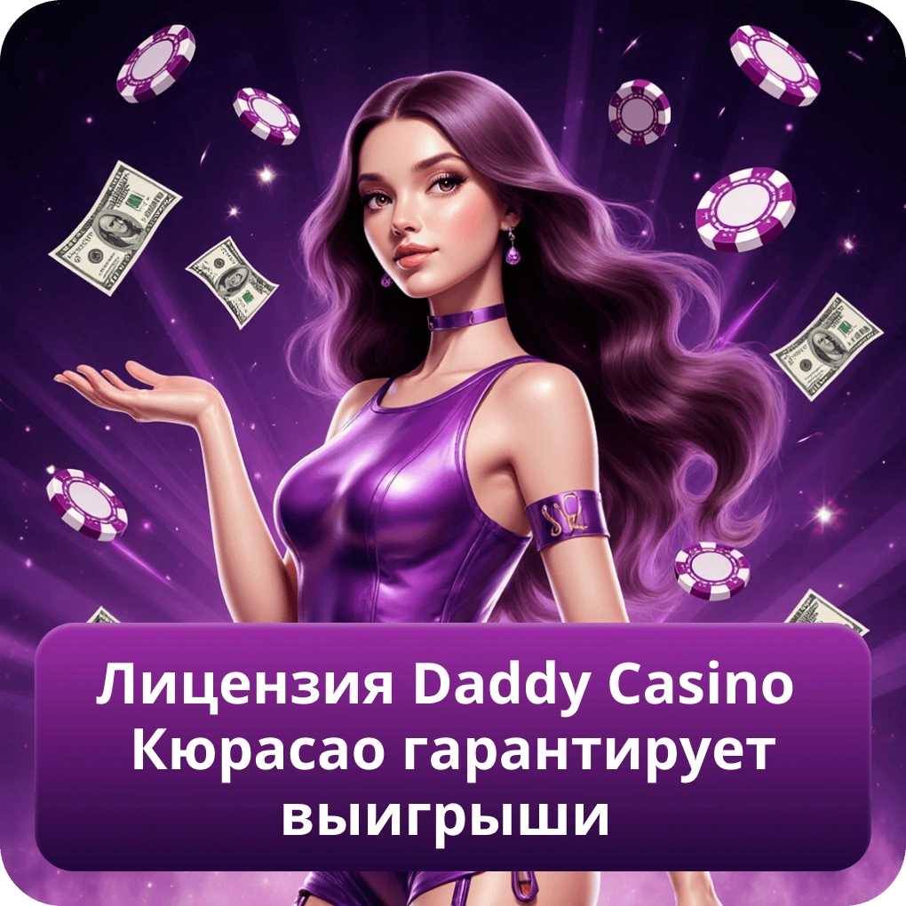 Лицензия Daddy Casino Кюрасао гарантирует выигрыши
